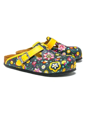 Calceo Chodaki w kolorze czarnym ze wzorem rozmiar: 36