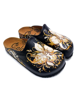 Calceo Chodaki w kolorze czarnym ze wzorem rozmiar: 40