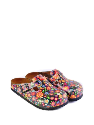 Calceo Chodaki w kolorze czarnym ze wzorem rozmiar: 41