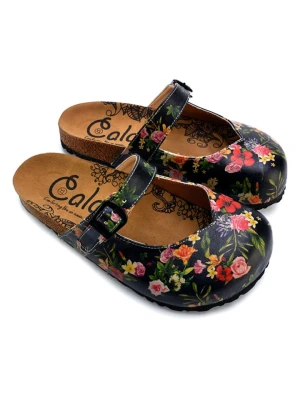 Calceo Chodaki w kolorze czarnym ze wzorem rozmiar: 40