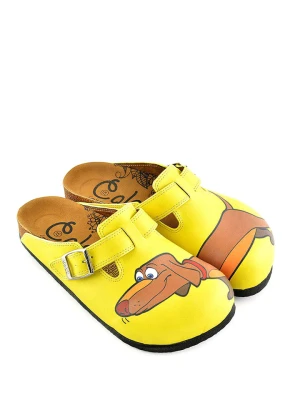 Calceo Chodaki w kolorze jasnobrązowo-żółtym rozmiar: 37