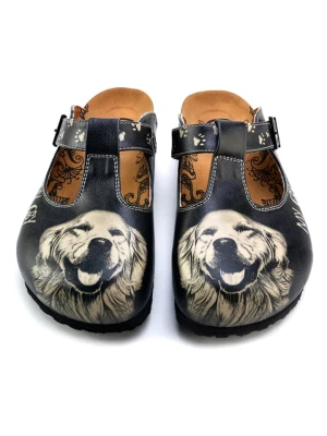 Calceo Chodaki w kolorze kremowo-czarnym rozmiar: 39