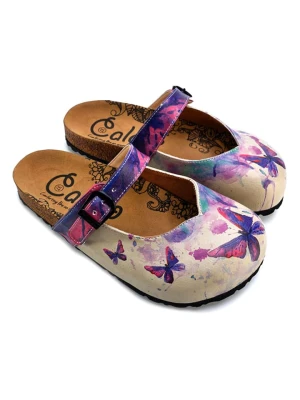 Calceo Chodaki w kolorze kremowym ze wzorem rozmiar: 37