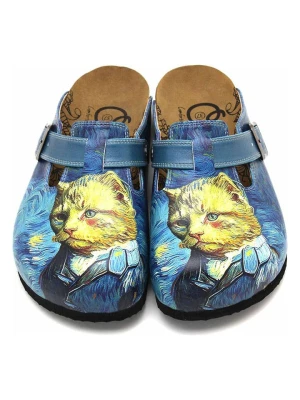 Calceo Chodaki w kolorze żółto-niebieskim rozmiar: 40