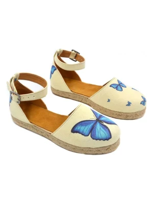 Calceo Espadryle w kolorze jasnożółtym ze wzorem rozmiar: 38