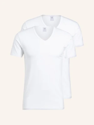 Calida Koszulka Z Dekoltem W Serek Natura Benefit, 2 Szt. weiss