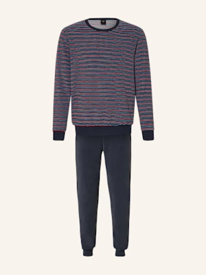 Calida Piżama Relax Terry Z Materiału Frotte rot