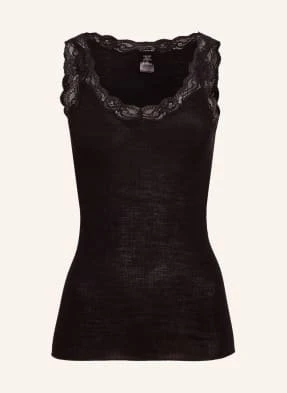 Calida Top Richesse Lace Z Dodatkiem Jedwabiu schwarz