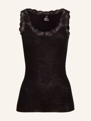 Calida Top Richesse Lace Z Dodatkiem Jedwabiu schwarz