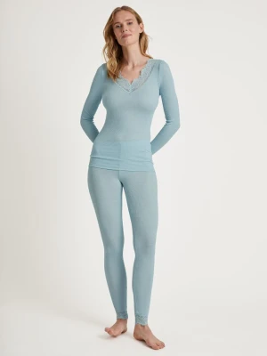 Calida Wełniana koszulka w kolorze błękitnym rozmiar: M