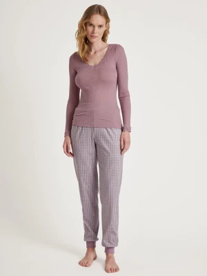 Calida Wełniana koszulka w kolorze szaroróżowym rozmiar: XS