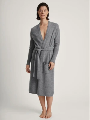 Calida Wełniana narzutka w kolorze szarym rozmiar: S