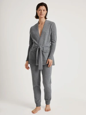 Calida Wełniane spodnie dresowe w kolorze szarym rozmiar: M