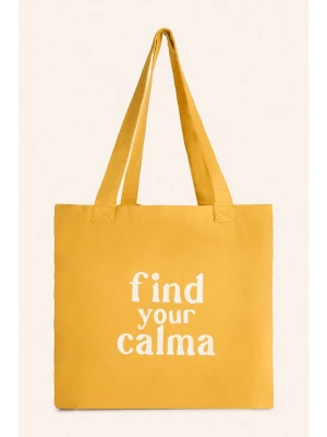 CALMA HOUSE Torba "Rambla" w kolorze żółtym na zakupy - 35 x 40 cm rozmiar: onesize