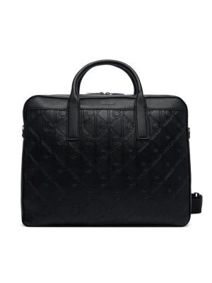 Calvin Klein Aktówka Emblem Aop Deboss LV04D3561G Czarny