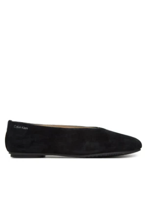 Calvin Klein Baleriny Ballerina Round Hw Sue HW0HW02565 Czarny