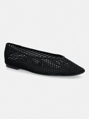 Calvin Klein baleriny SQUARE BALLERINA LINEN MESH