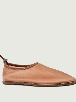 Calvin Klein Baleriny | z dodatkiem skóry beżowy