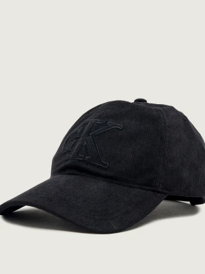 Calvin Klein Bejsbolówka Corduroy Seasonal | sztruks czarny