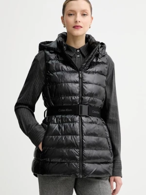 Calvin Klein bezrękawnik kolor czarny przejściowy LV044D562G
