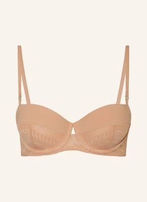 Calvin Klein Biustonosz Balkonetka Minimalist Lace beige