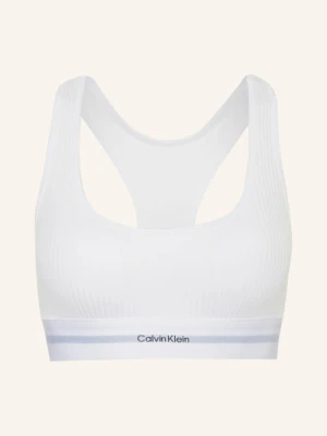 Calvin Klein Biustonosz Bustier Cotton Modal Stretch Rib weiss