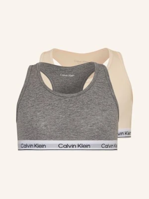 Calvin Klein Biustonosz Bustier Icon Cotton Stretch, 2 Szt rosa