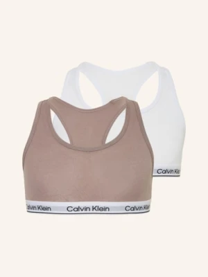 Calvin Klein Biustonosz Bustier Icon Cotton Stretch, 2 Szt rosa