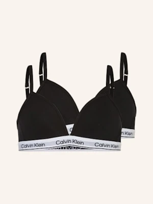 Calvin Klein Biustonosz Bustier Icon Cotton Stretch, 2 Szt schwarz