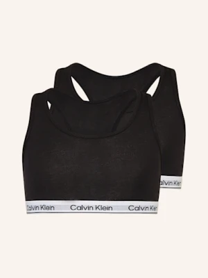 Calvin Klein Biustonosz Bustier Icon Cotton Stretch, 2 Szt schwarz