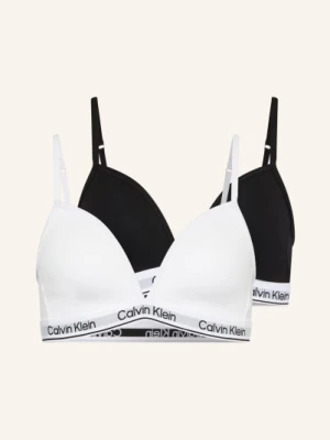 Calvin Klein Biustonosz Bustier Icon Cotton Stretch, 2 Szt weiss