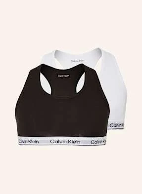 Calvin Klein Biustonosz Bustier Modern Cotton, 2 Szt. schwarz