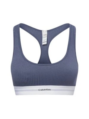 Calvin Klein Biustonosz damski Kobiety Bawełna niebieski jednolity,