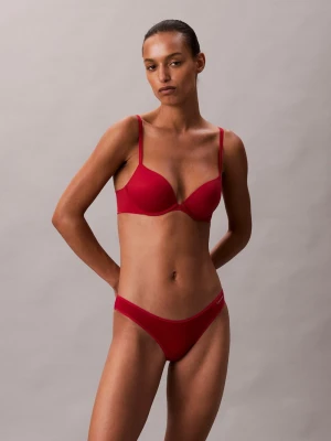 Calvin Klein Biustonosz damski na fiszbinach Kobiety Sztuczne włókno czerwony jednolity,