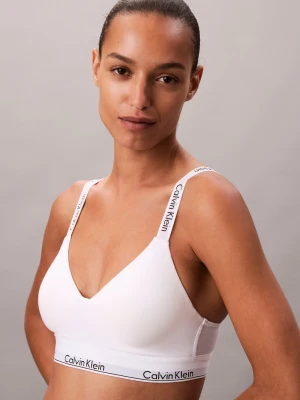 Calvin Klein Biustonosz damski - usztywniany Kobiety Dżersej biały jednolity,