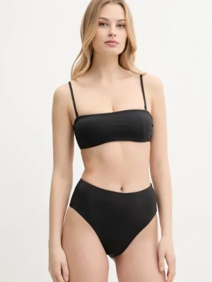 Calvin Klein biustonosz kąpielowy kolor czarny lekko usztywniona miseczka KW0KW02845