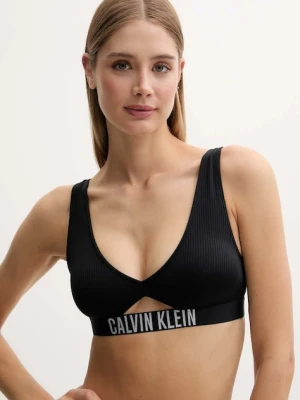Calvin Klein biustonosz kąpielowy kolor czarny lekko usztywniona miseczka LV00Q62751