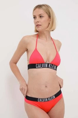 Calvin Klein biustonosz kąpielowy kolor różowy miękka miseczka KW0KW02666