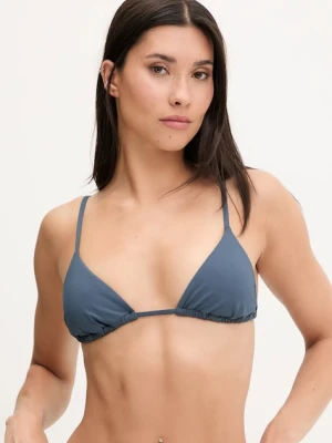 Calvin Klein biustonosz kąpielowy kolor szary lekko usztywniona miseczka LV00Q62697