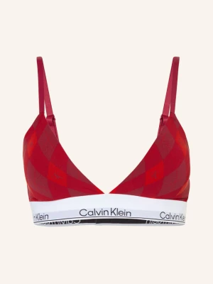 Calvin Klein Biustonosz Trójkątny Icon Cotton Modal rot beżowy