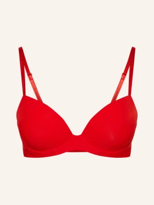 Calvin Klein Biustonosz Z Fiszbinami Lift Demi rot CZERWONY