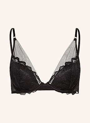 Calvin Klein Biustonosz Z Fiszbinami Ck Black Floral Lace schwarz