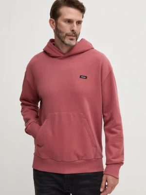 Calvin Klein bluza bawełniana fioletowy