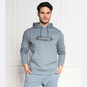 Calvin Klein Bluza BOX STRIPED LOGO | Regular Fit