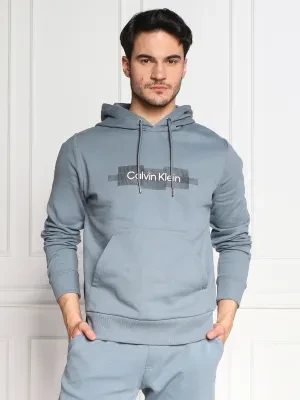 Calvin Klein Bluza BOX STRIPED LOGO | Regular Fit