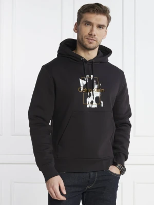 Calvin Klein Bluza CAMO LOGO | Regular Fit czarny