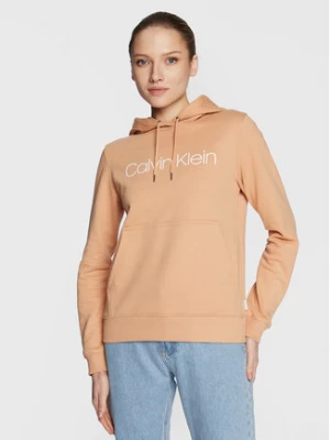 Calvin Klein Bluza Core Logo K20K202687 Beżowy Regular Fit