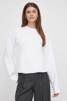 Calvin Klein bluza damska kolor biały z nadrukiem