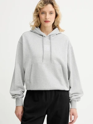 Calvin Klein bluza damska kolor szary z kapturem gładka LV044D204G