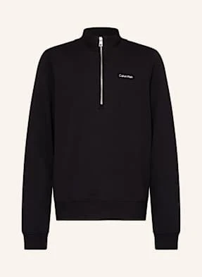Calvin Klein Bluza Dresowa Typu Troyer schwarz